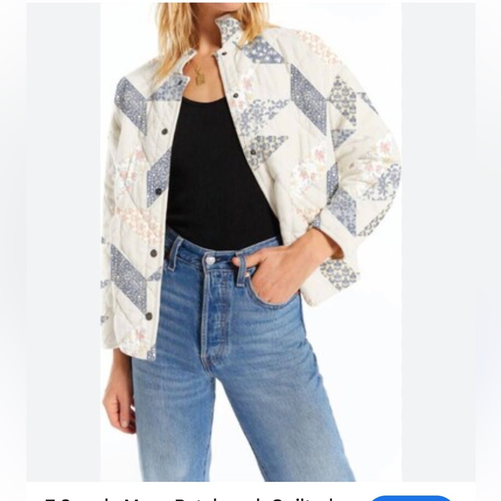 Z Supply Maya Patchwork Quilted Jacket